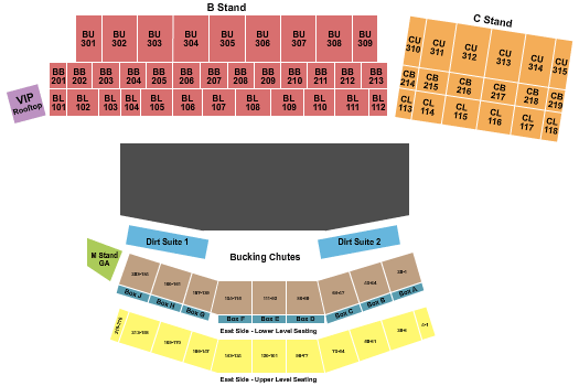 Cheyenne Frontier Days Arena Cheyenne Frontier Days Seating Chart